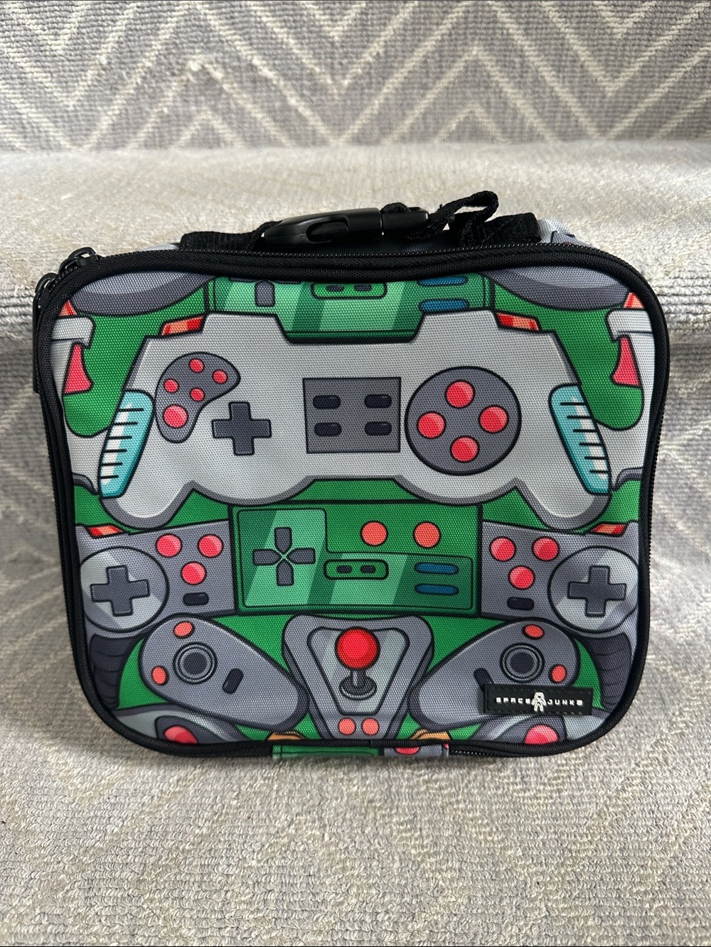 lunch bag/ Gamers Space Junk  Retro Controller Carry Case and lunch bag